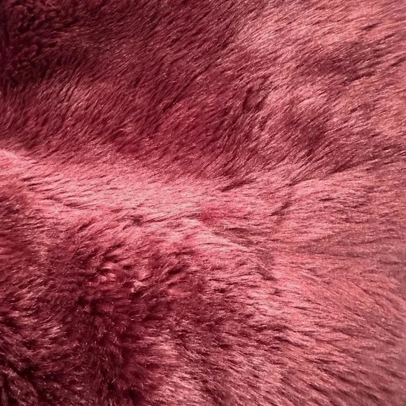 J. Crew | Women's Faux Fur Vest Vivid Burgundy Red Wine Full Zipper Size XXS - Picture 8 of 8